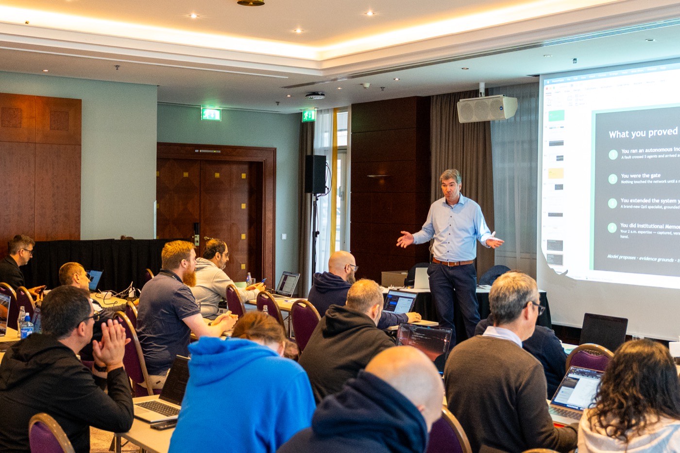 AutoCon workshop session with attendees