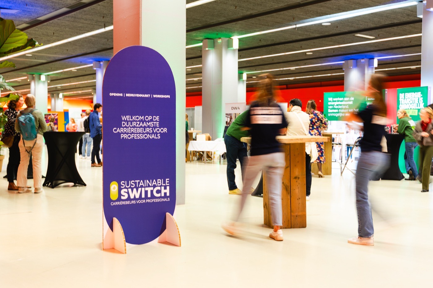 Sustainable Switch panel on stage